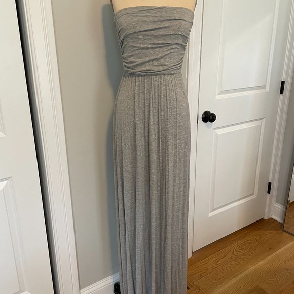 West Kei Strapless Maxi Dress Size xs/s - Gray - Picture 2 of 7